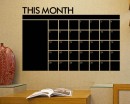 Monthly Calendar Chalkboard Wall stickers